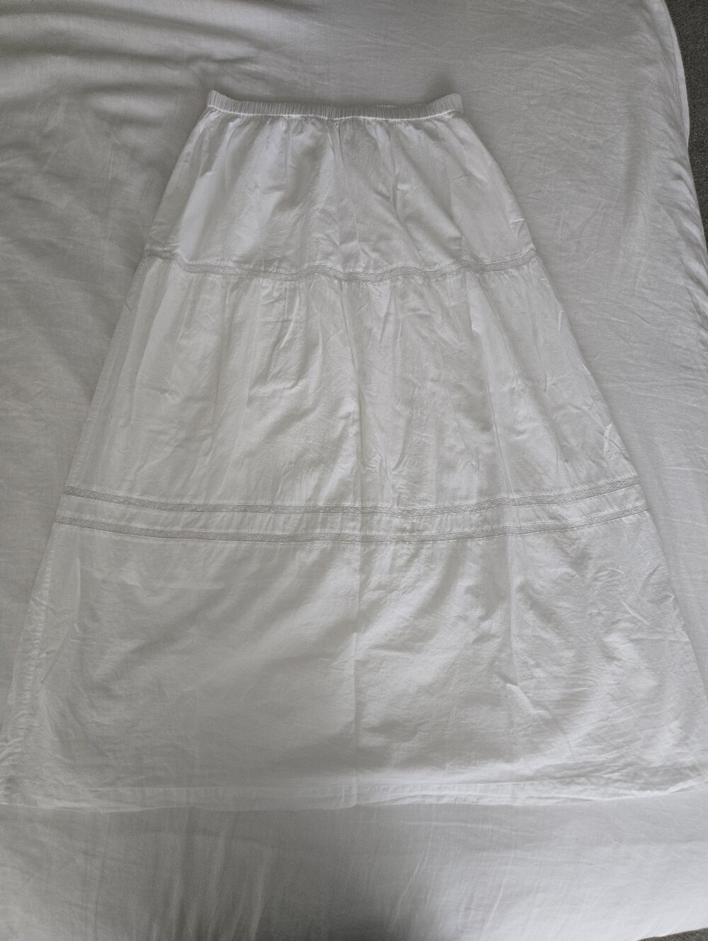 Sonderhaus Dahlia White Maxi Skirt